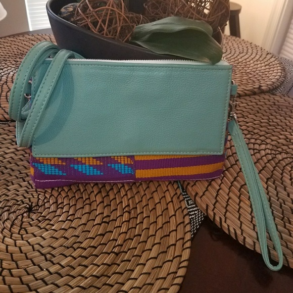 Authentic Kente Cloth Clutch - Picture 3 of 7